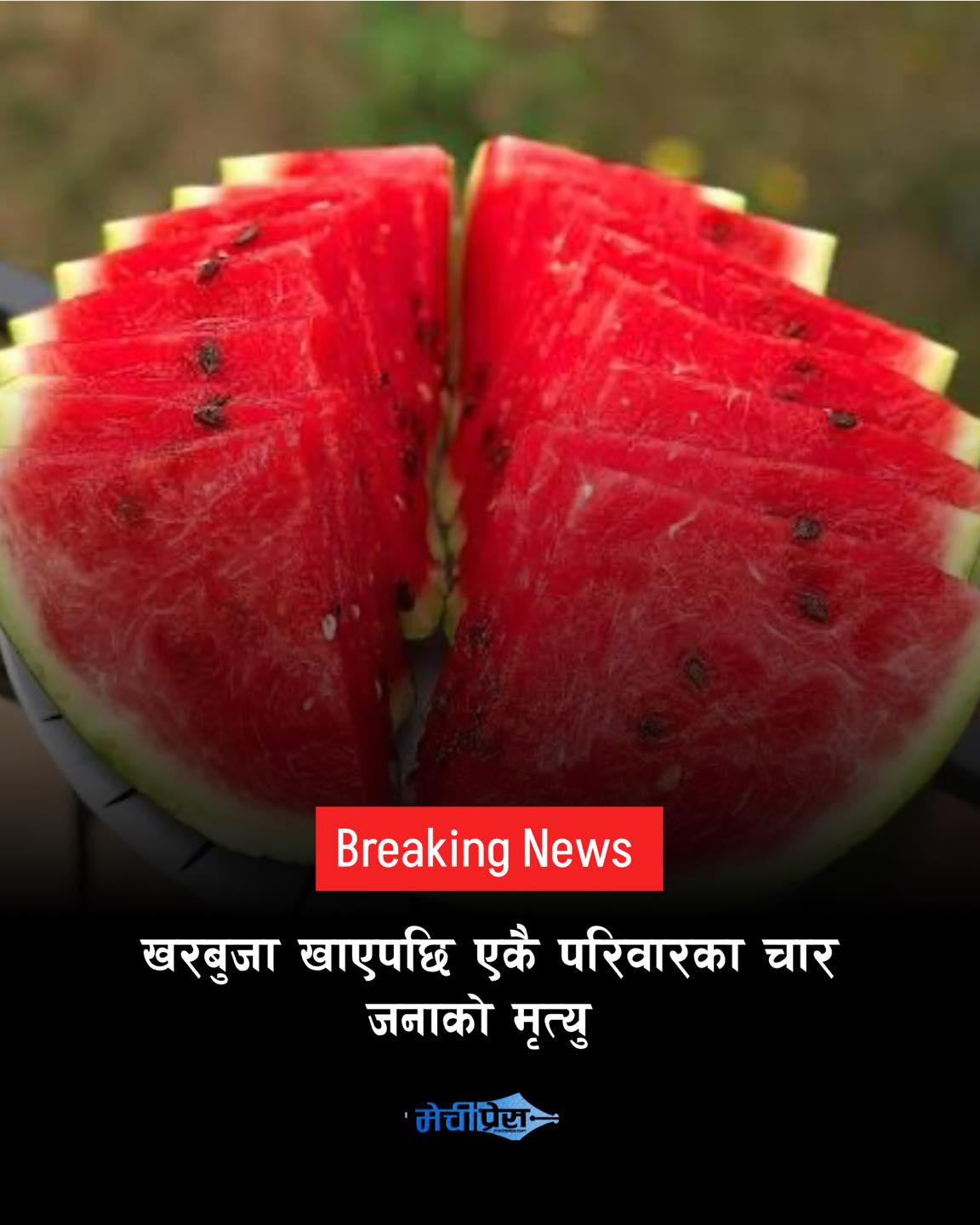 खरबुजा खाएपछि एउटै परिवारका चार जनाको मृत्यु